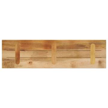 Solid Mango Wood Table Top 110x20 cm - Rustic Elegance