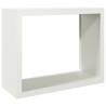 Firewood Rack White 100x40x80 cm - Durable Steel Storage