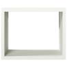 Firewood Rack White 100x40x80 cm - Durable Steel Storage