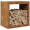 Firewood Rack 60x40x60 cm Corten Steel - Durable & Functional