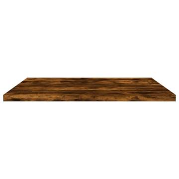 Stylish Smoked Oak Wall Shelves - 4 pcs | Hipomarket UK