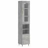 Highboard Concrete Grey - Stylish Engineered Wood Storage