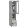 Highboard Concrete Grey - Stylish Engineered Wood Storage