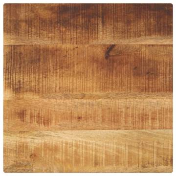 40x40 cm Square Solid Wood Rough Mango Table Top | HipoMarket