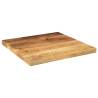 40x40 cm Square Solid Wood Rough Mango Table Top | HipoMarket