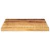 40x40 cm Square Solid Wood Rough Mango Table Top | HipoMarket