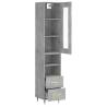 Highboard Concrete Grey - Stylish Engineered Wood Storage