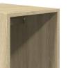 Sonoma Oak Wardrobe - Compact Engineered Wood Storage Solution