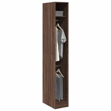 Wardrobe Brown Oak 30x50x200 cm | Stylish Storage Solution