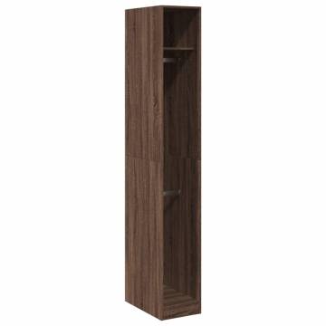 Wardrobe Brown Oak 30x50x200 cm | Stylish Storage Solution