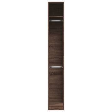 Wardrobe Brown Oak 30x50x200 cm | Stylish Storage Solution