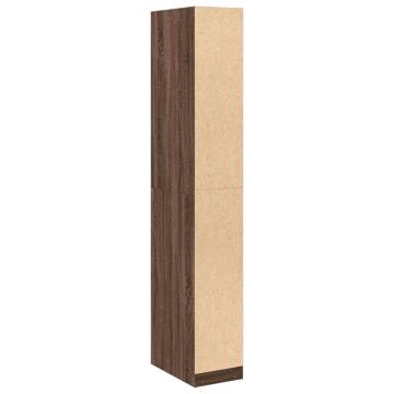 Wardrobe Brown Oak 30x50x200 cm | Stylish Storage Solution