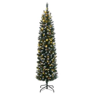 Artificial Slim Christmas Tree 150 LEDs - 150 cm | Hipo Market