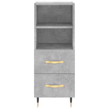 Highboard Concrete Grey - Stylish Engineered Wood Storage