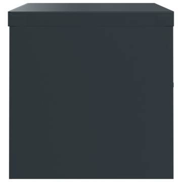 Stylish Anthracite File Cabinet - 90x40x40 cm Steel Storage