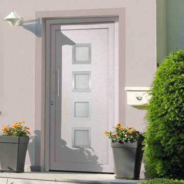 Stylish White Front Door 98x190 cm - Secure & Elegant Design