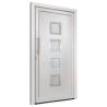 Stylish White Front Door 98x190 cm - Secure & Elegant Design