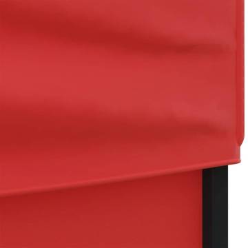 Folding Party Tent with Sidewalls - Red 2x2 m | Hipo Market