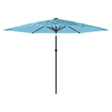 Garden Parasol with Steel Pole - Blue 288x288 cm | HipoMarket