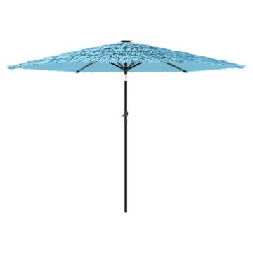 Garden Parasol with Steel Pole - Blue 288x288 cm | HipoMarket