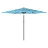 Garden Parasol with Steel Pole - Blue 288x288 cm | HipoMarket