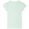 Kids' Soft Green T-shirt with Cap Sleeves - Size 128