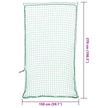 Trailer Net with Elastic Rope Green 2.7x1.5 m PP | HipoMarket