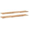 Floating Shelves - 120x30x2 cm Solid Wood Acacia (2 pcs) | HipoMarket