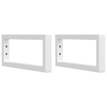 Shelf Brackets for Washbasin - Sturdy White Steel | HipoMarket