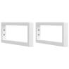 Shelf Brackets for Washbasin - Sturdy White Steel | HipoMarket