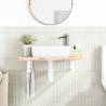 Shelf Brackets for Washbasin - Sturdy White Steel | HipoMarket