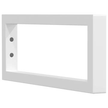 Shelf Brackets for Washbasin - Sturdy White Steel | HipoMarket