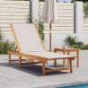  Sun Lounger Grey Solid Wood Acacia and Textilene Colour grey Quantity in Package 1 Model sun lounger 