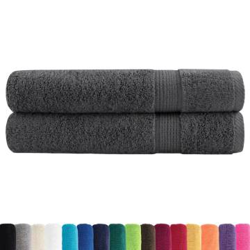 Premium Towels SOLUND 2pcs Anthracite | Soft & Durable 100x200cm