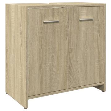 Bathroom Sink Cabinet Sonoma Oak 60x33x60 cm | Hipomarket