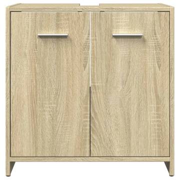 Bathroom Sink Cabinet Sonoma Oak 60x33x60 cm | Hipomarket