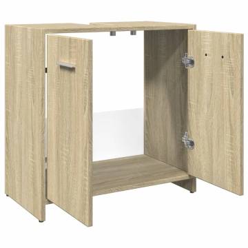 Bathroom Sink Cabinet Sonoma Oak 60x33x60 cm | Hipomarket