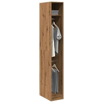 Wardrobe Artisian Oak - Engineered Wood 30x50x200 cm | Hipo Market