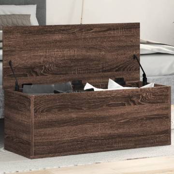 Storage Box Brown Oak 90x35 cm - Durable & Stylish Solution