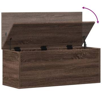 Storage Box Brown Oak 90x35 cm - Durable & Stylish Solution