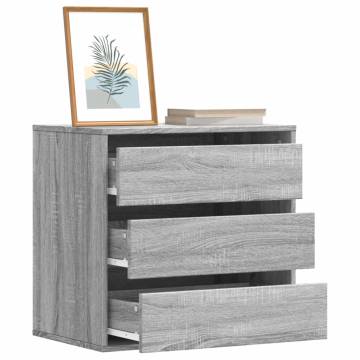 Corner Chest of Drawers Grey Sonoma - Stylish Storage Solution