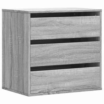 Corner Chest of Drawers Grey Sonoma - Stylish Storage Solution