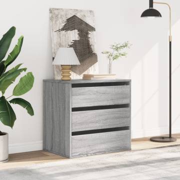 Corner Chest of Drawers Grey Sonoma - Stylish Storage Solution