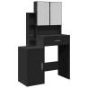 Dressing Table with Cabinet Black 80x35x132 cm | HipoMarket