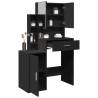 Dressing Table with Cabinet Black 80x35x132 cm | HipoMarket