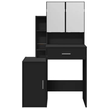 Dressing Table with Cabinet Black 80x35x132 cm | HipoMarket