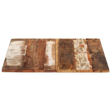 Rectangular Table Top 60x80 cm - Solid Reclaimed Wood