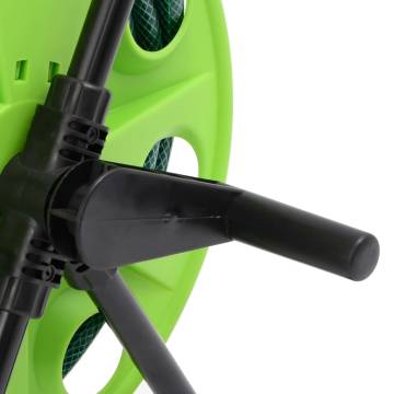 Green Hose Reel Cart with 50m PVC Hose - Durable & Flexible