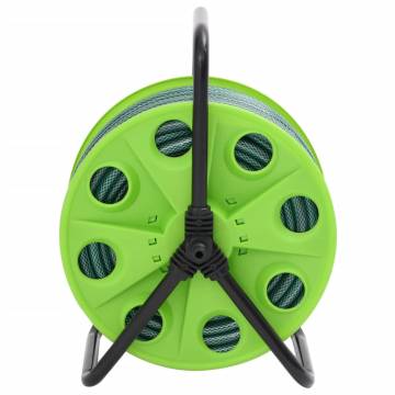 Free Standing Green Hose Reel with 30m PVC Hose - Durable & Practical