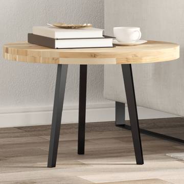 Table Top Round Ø60 cm Solid Wood Acacia - Durable & Elegant